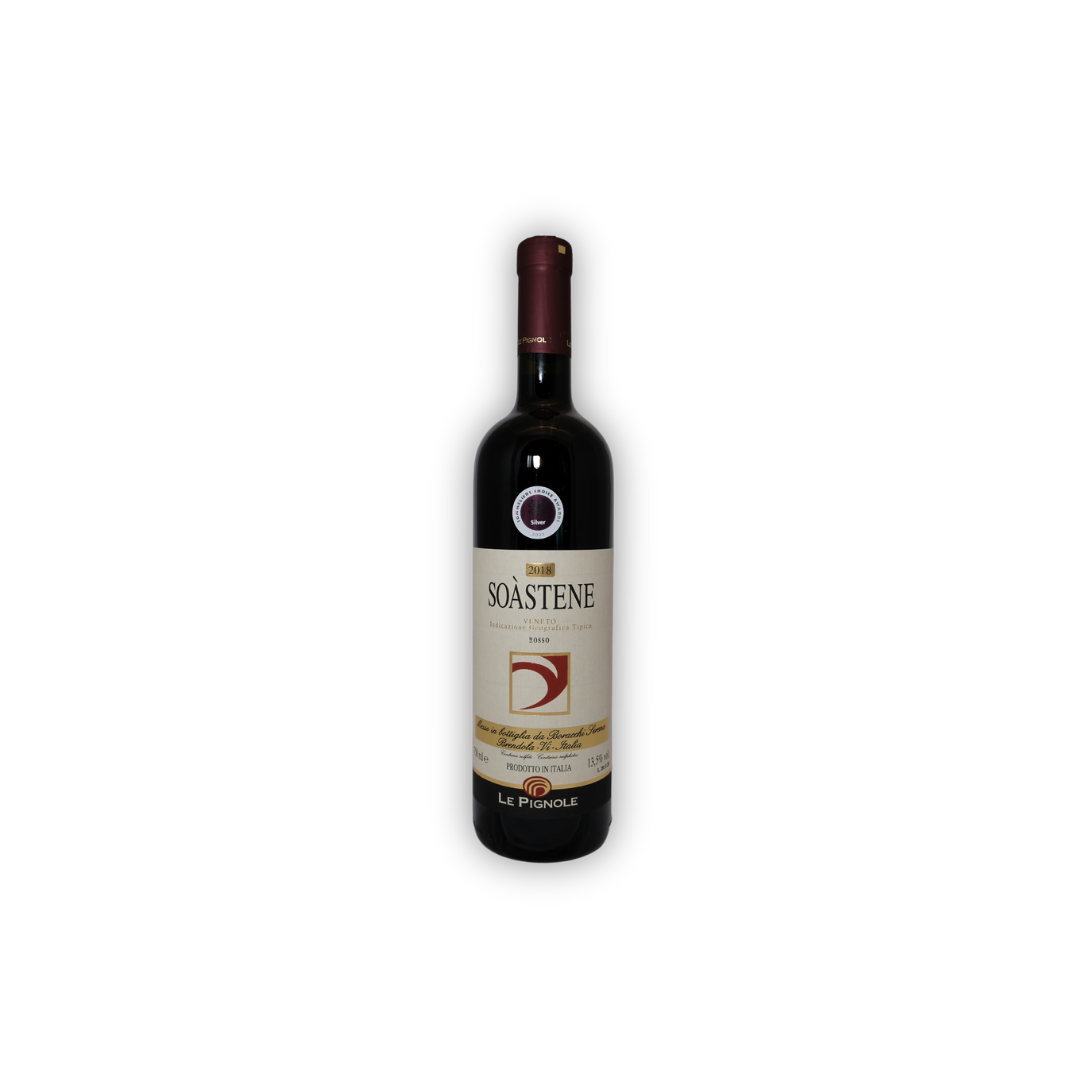 Bottiglia di vino rosso "Soàstene 2018"