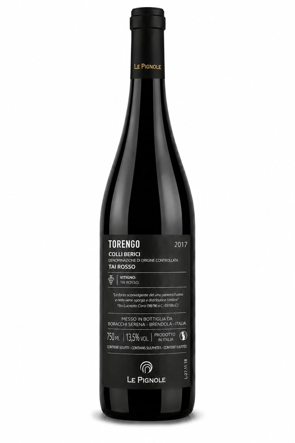 TORENGO 2017 DOC Colli Berici Tai Rosso - immagine 2